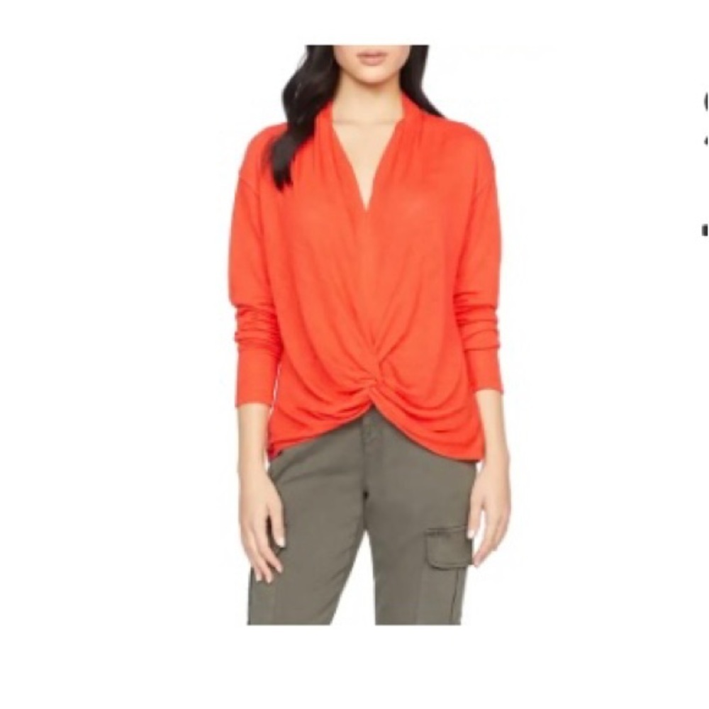 Sanctuary knot knit top range-red color size S